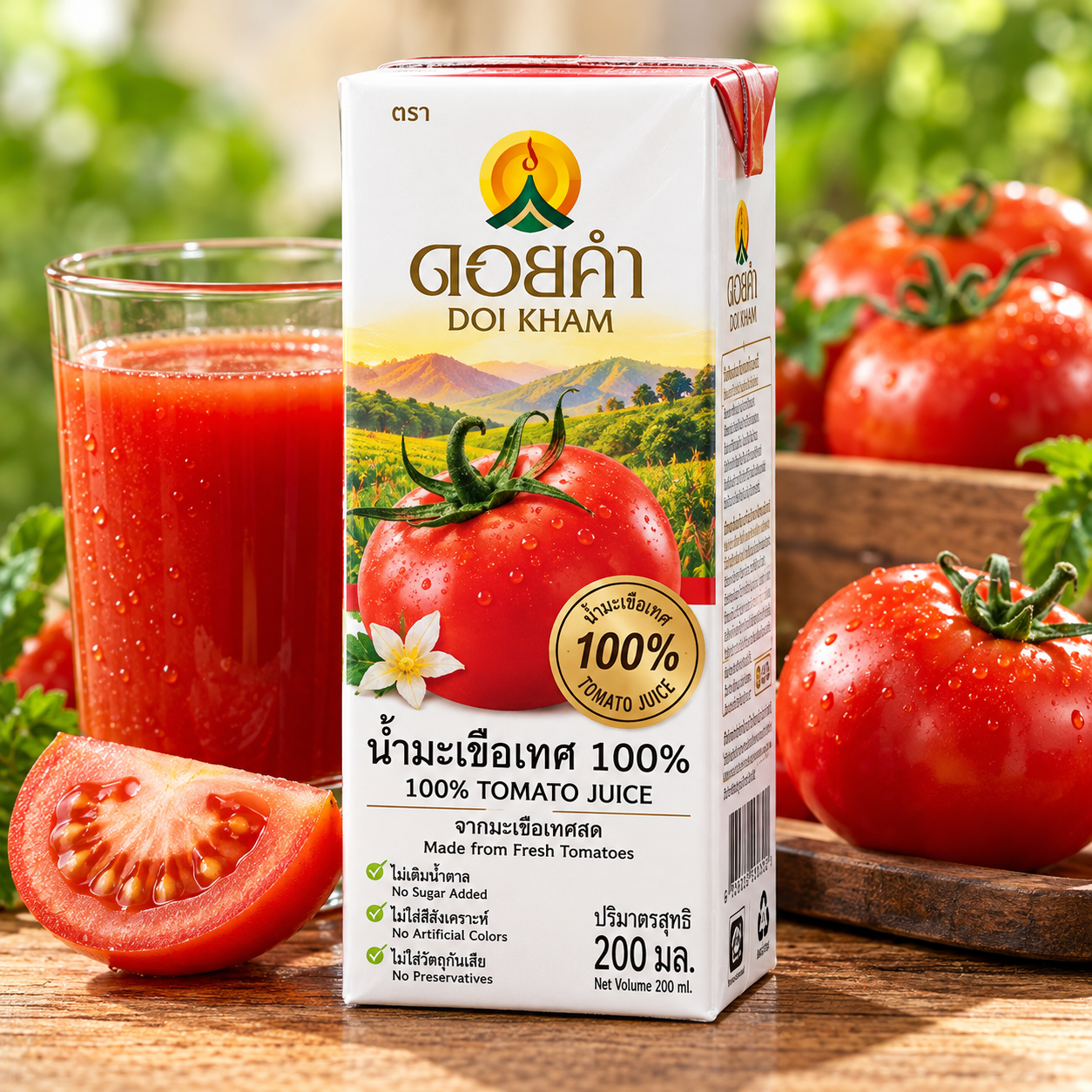Doi Kham 100% Tomato Juice – 200ml