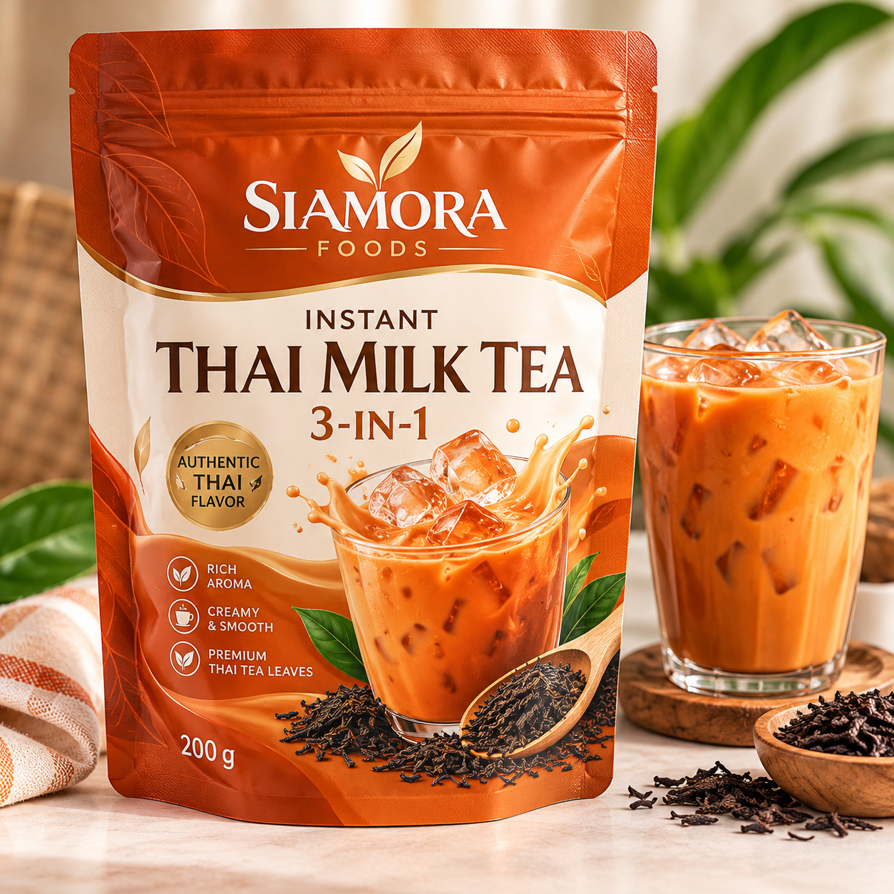 Instant Thai Milk Tea 3-in-1 – 200g
