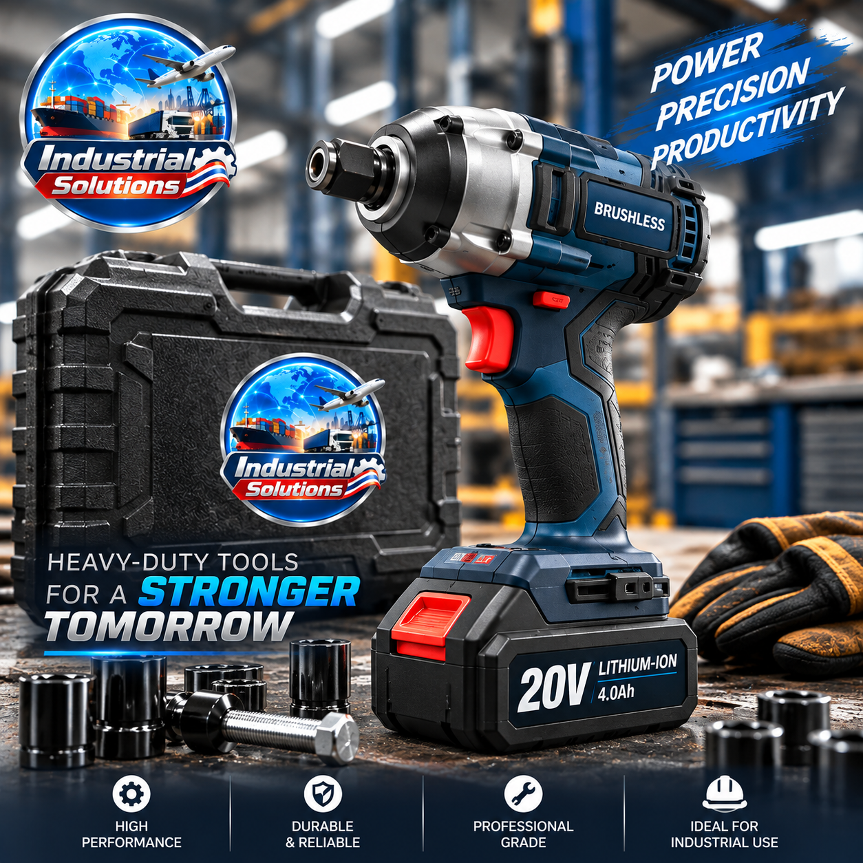 20V Brushless Cordless Impact Wrench