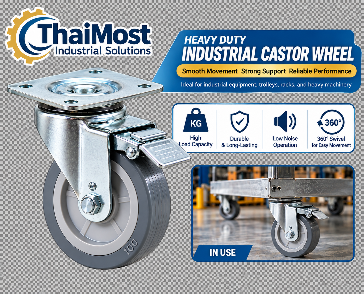 Heavy Duty Industrial Castor Wheel