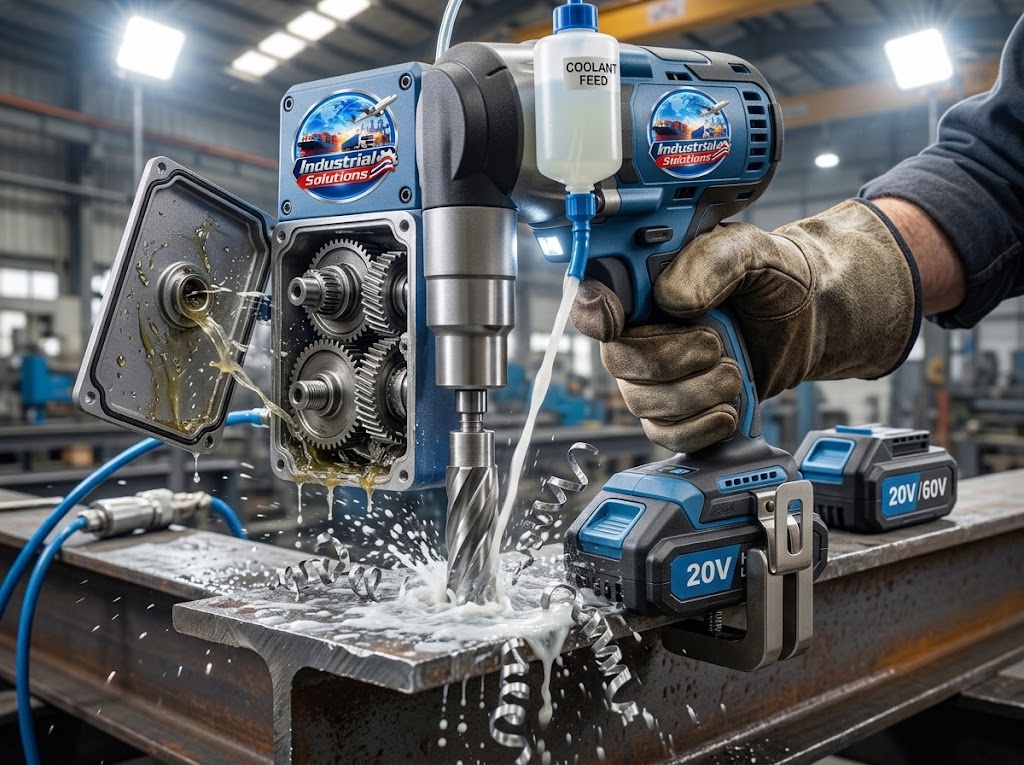 Industrial Cordless Brushless Magnetic Base Drill Press (Mag Drill) IS-MD-50X