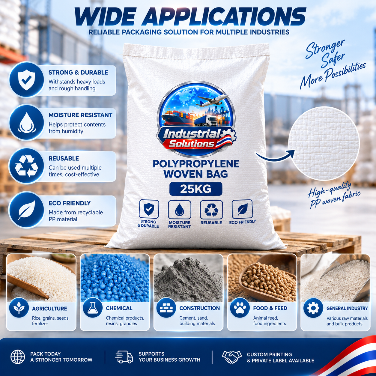 Polypropylene Woven Bag 25kg