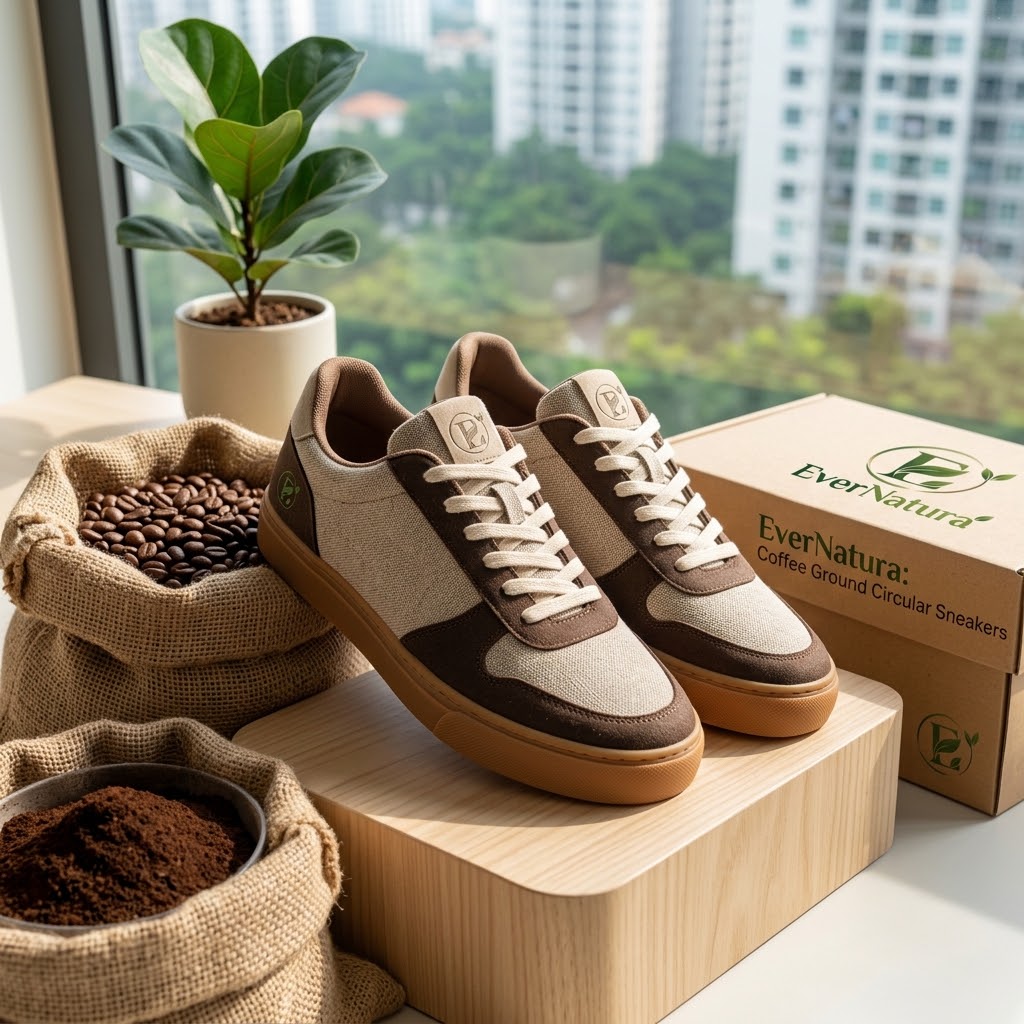 EverNatura Upcycled Coffee Grounds Eco Sneakers