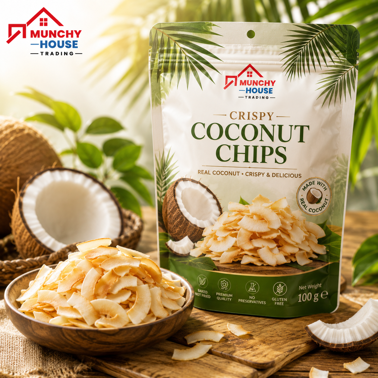 Munchy House Trading Premium Coconut Chips