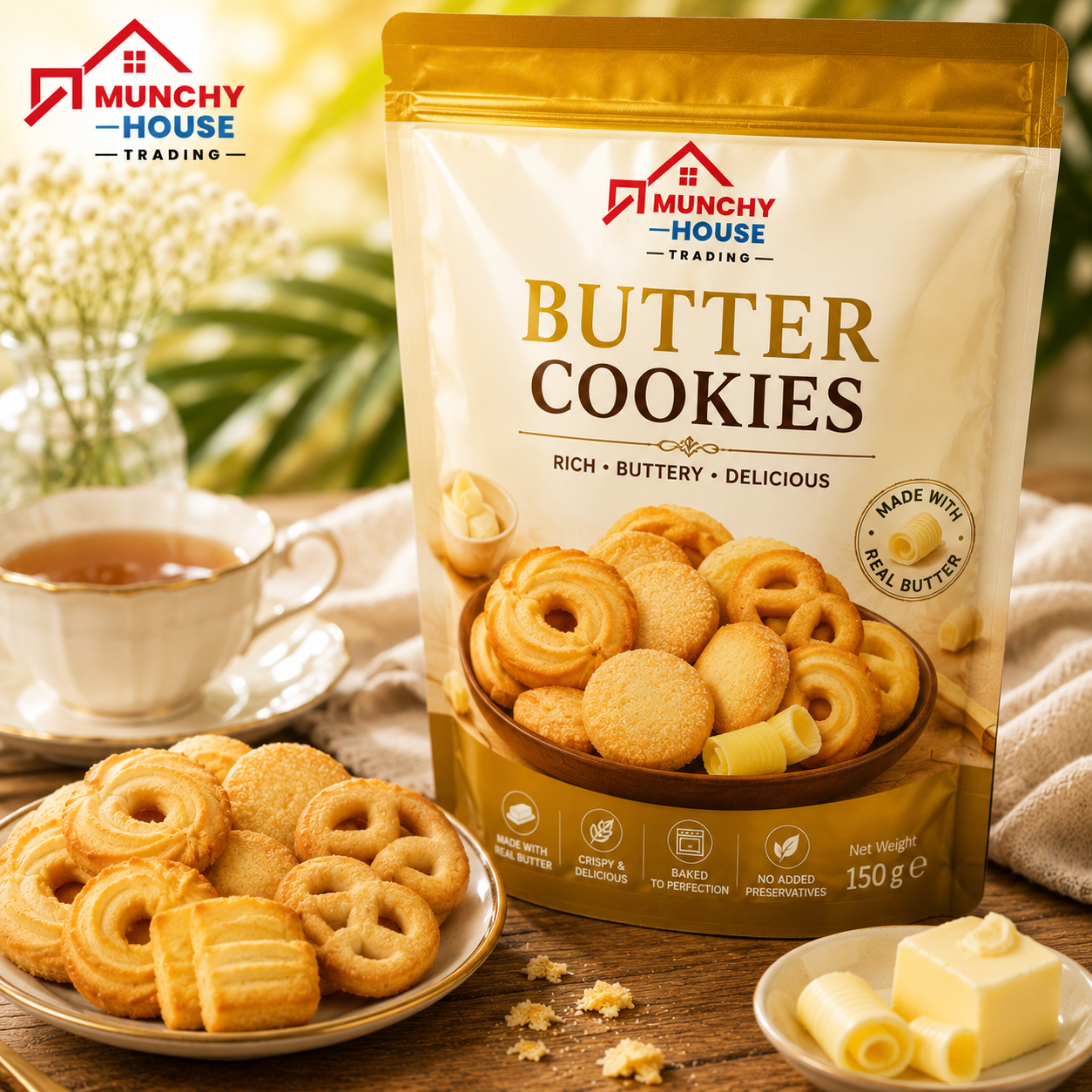 Munchy House Trading Premium Butter Cookies