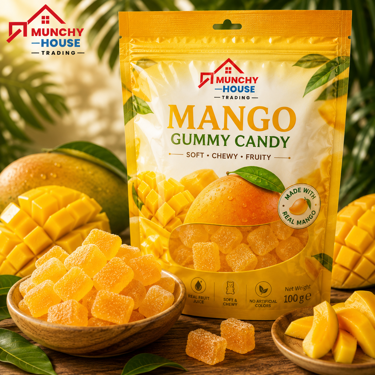 Munchy House Trading Premium Mango Gummy Candy