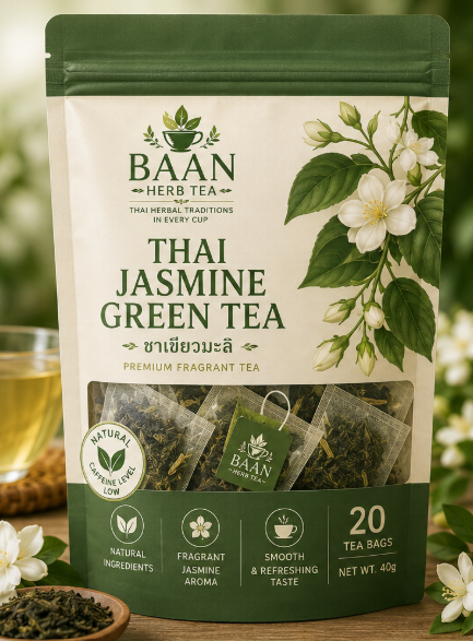 Thai Jasmine Green Tea – Premium Fragrant Tea Bags