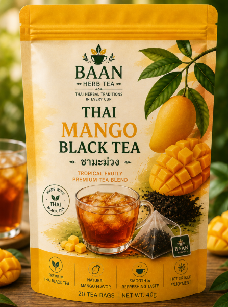 Thai Mango Black Tea – Tropical Fruity Premium Tea Blend