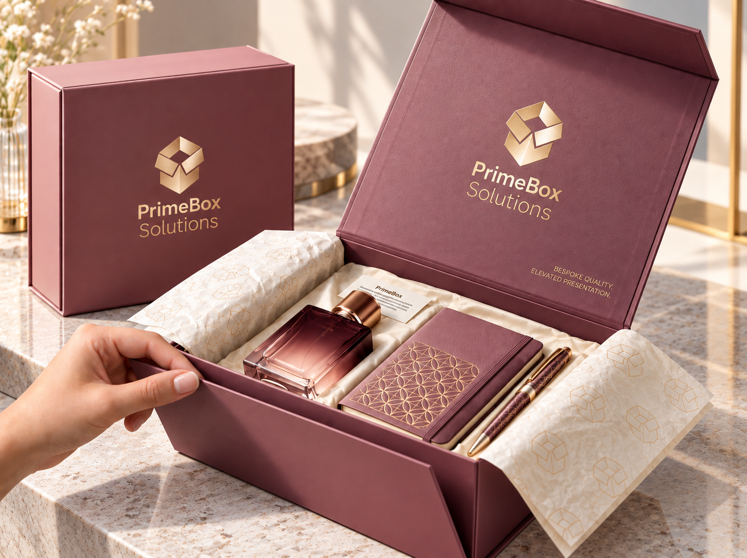 Custom Collapsible Foldable Magnetic Rigid Gift Box with Silver Foil Logo