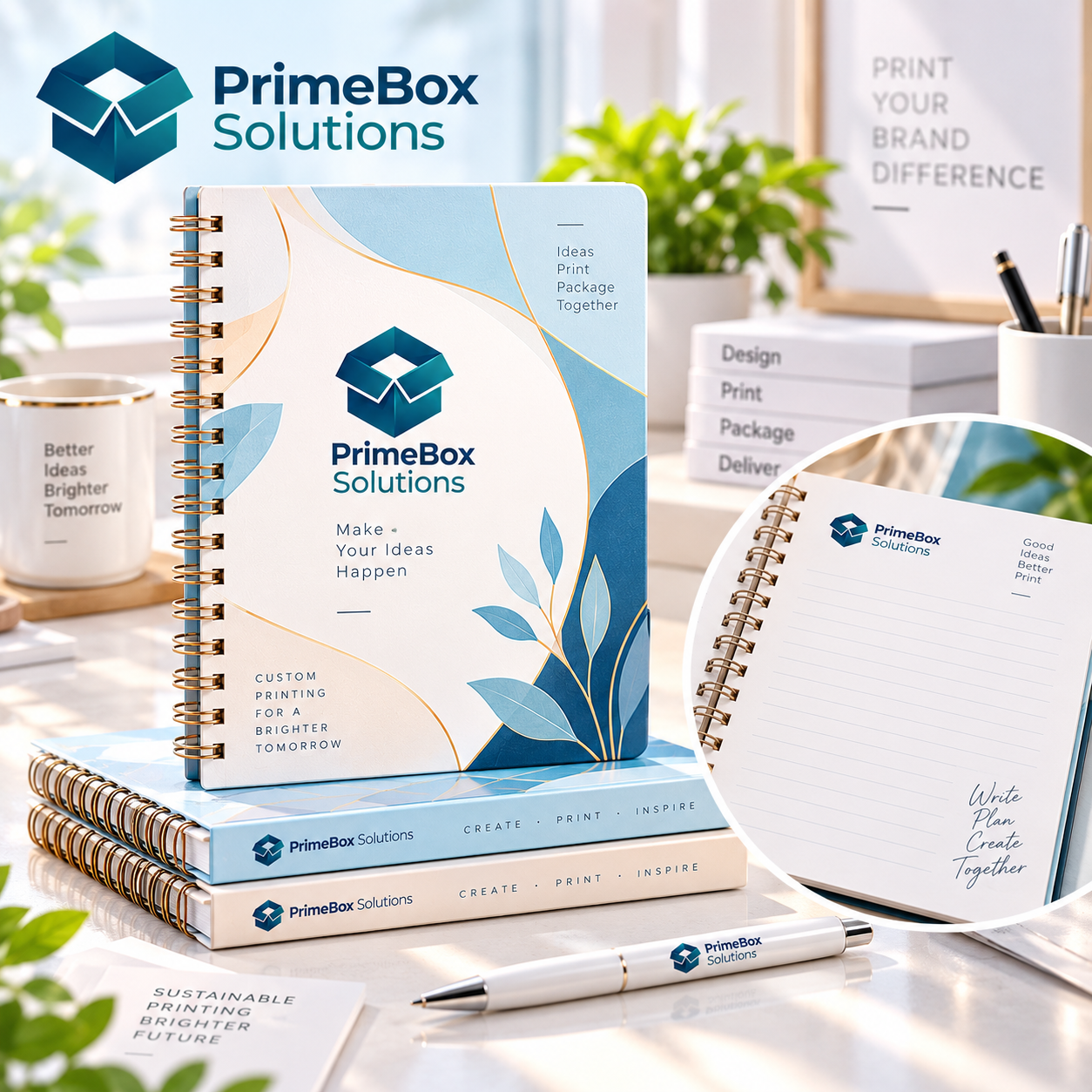 Custom Printed Spiral Notebook – Personalized Corporate & Promotional Notebook