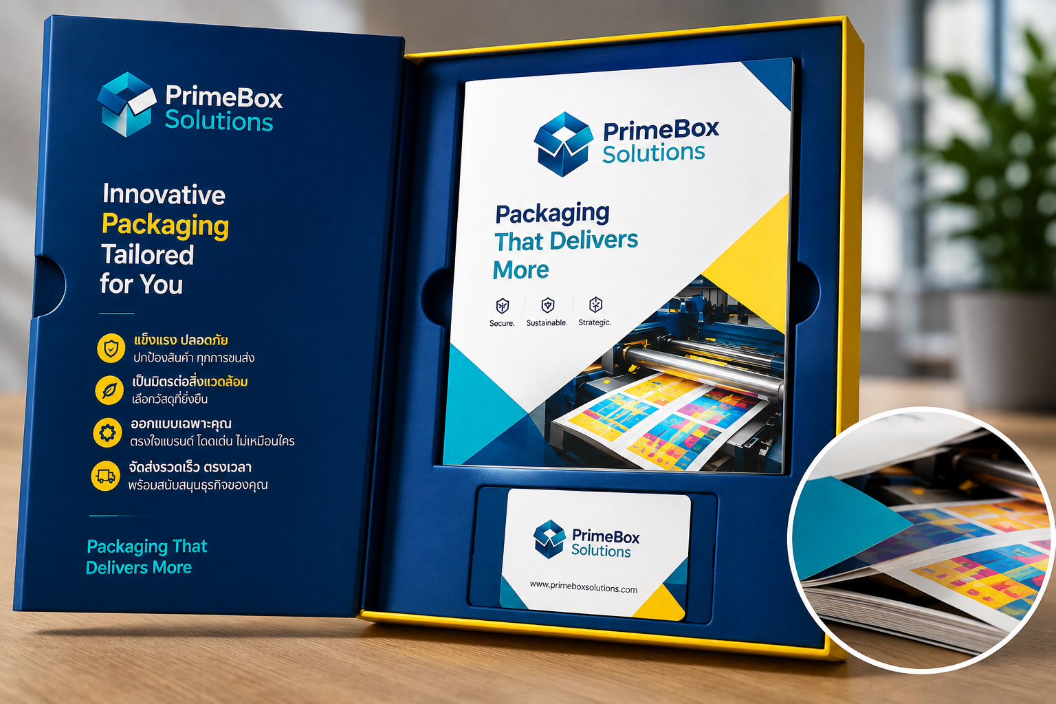 PrimeBox Solutions Premium Printing & Packaging Presentation Box