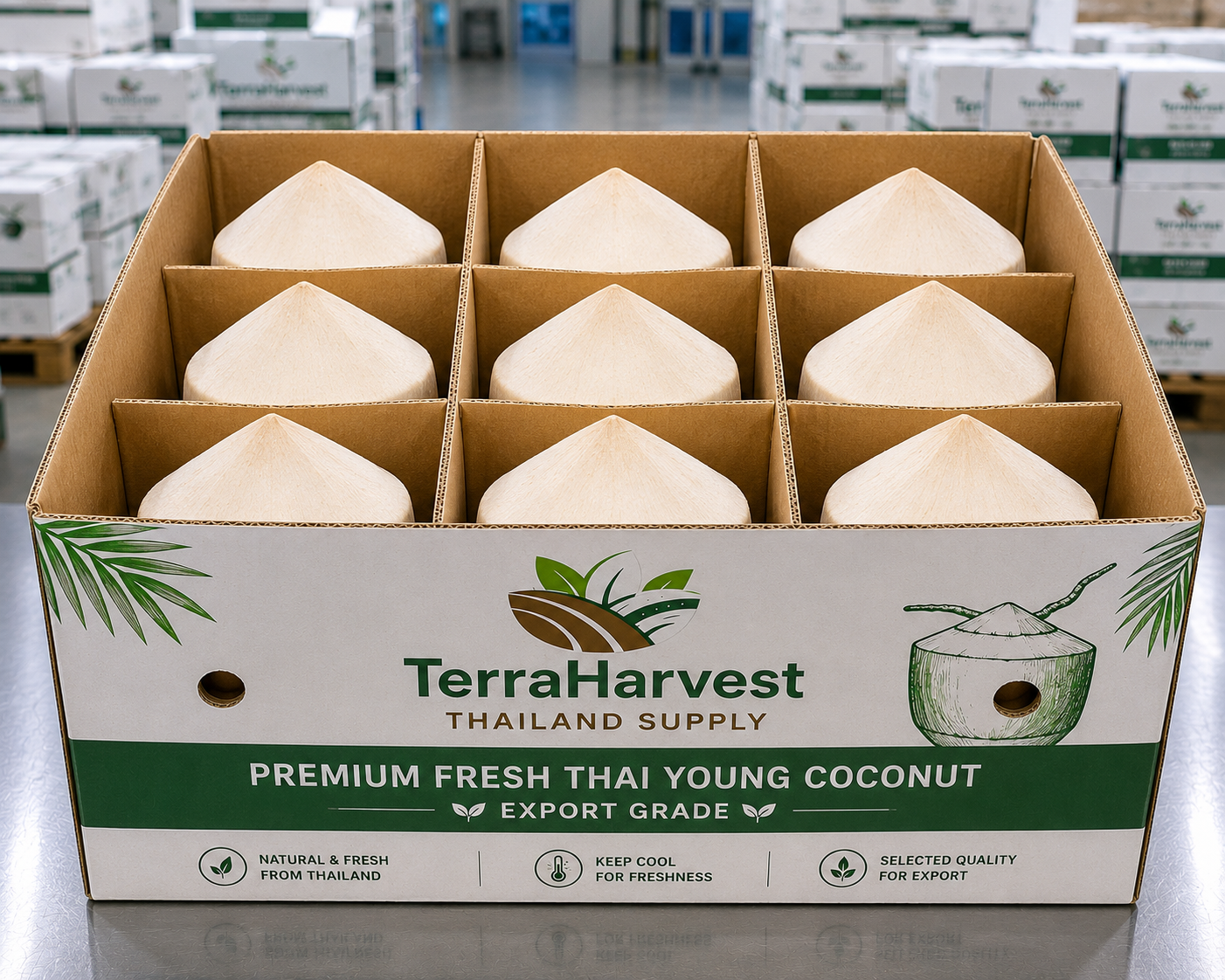 Premium Fresh Thai Young Coconut – Export Grade