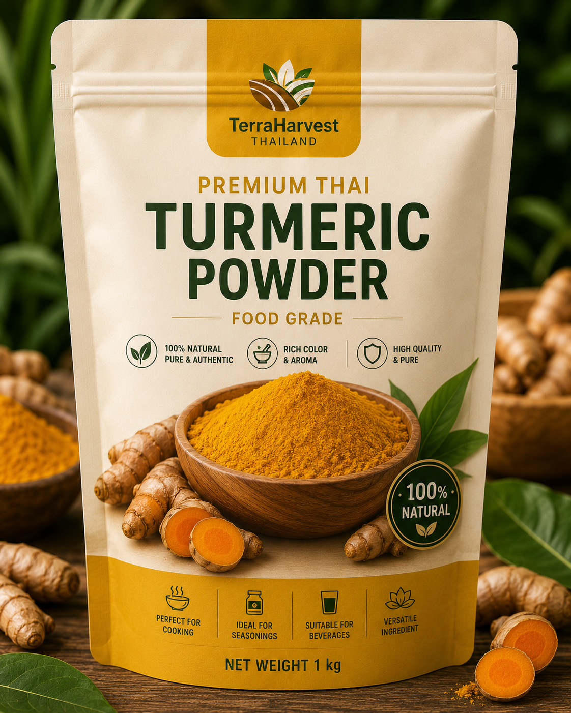 Premium Thai Turmeric Powder – Food Grade