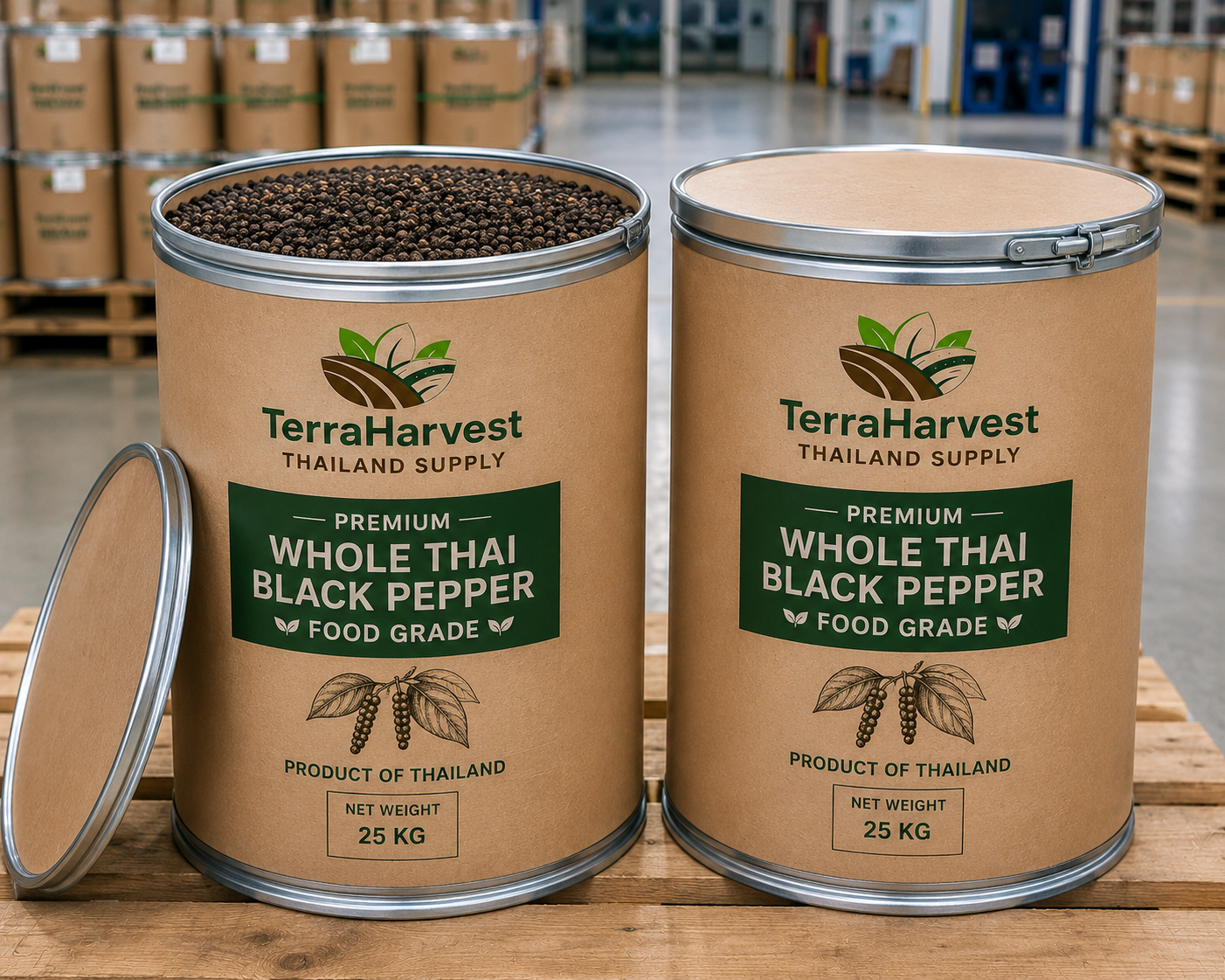 Premium Whole Thai Black Pepper – Food Grade