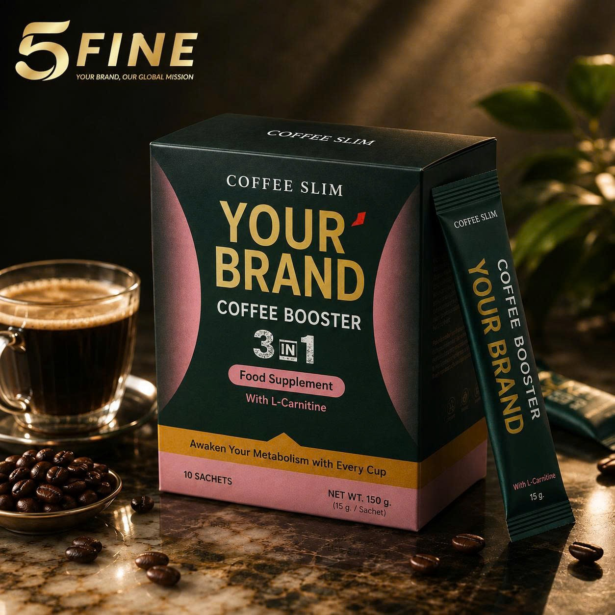 OEM Coffee Slim – Custom Private Label 3-in-1 Functional Coffee