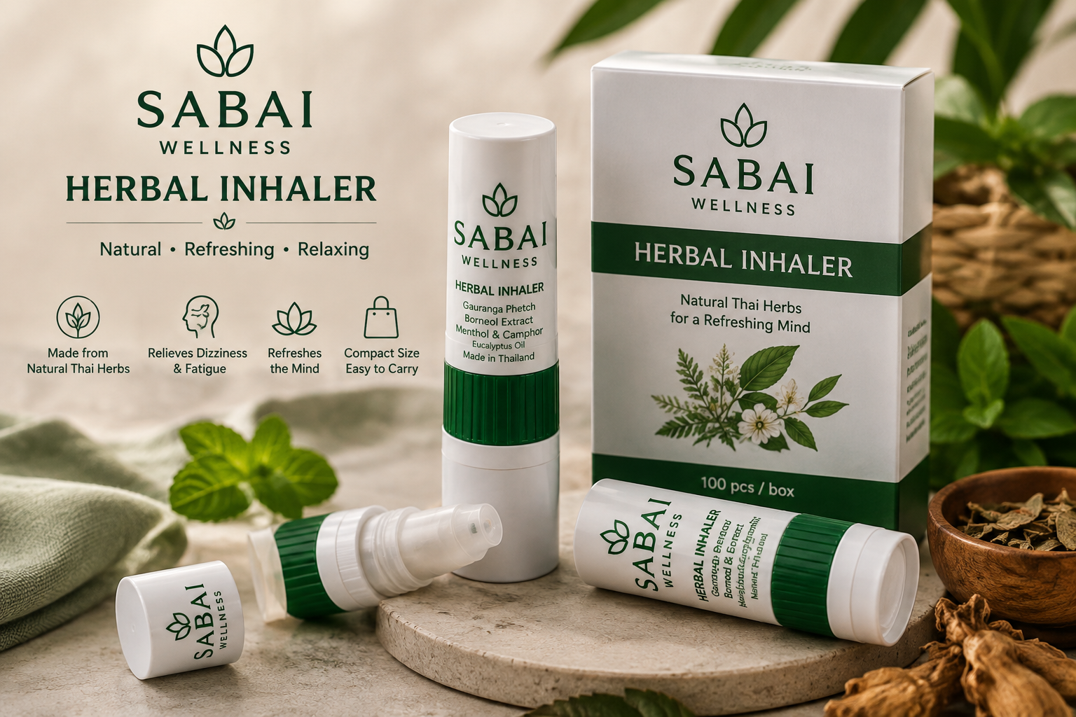 SABAI WELLNESS HERBAL INHALER