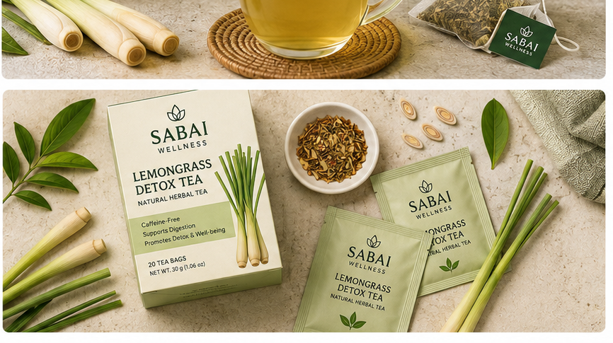SABAI WELLNESS Lemongrass Detox Tea