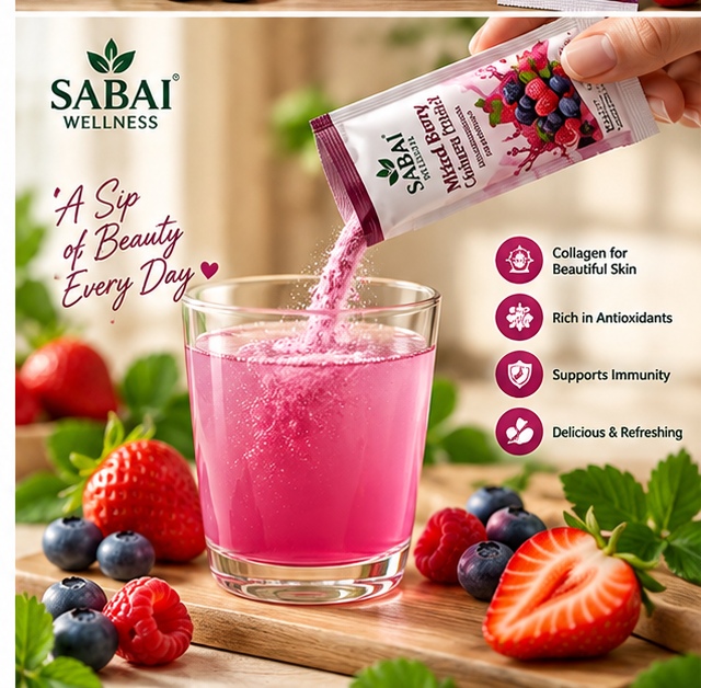 SABAI WELLNESS Mixed Berry Collagen Drink