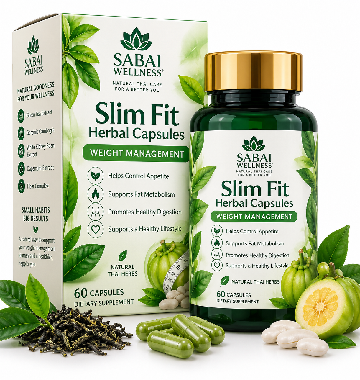 SABAI WELLNESS Slim Fit Herbal Capsules