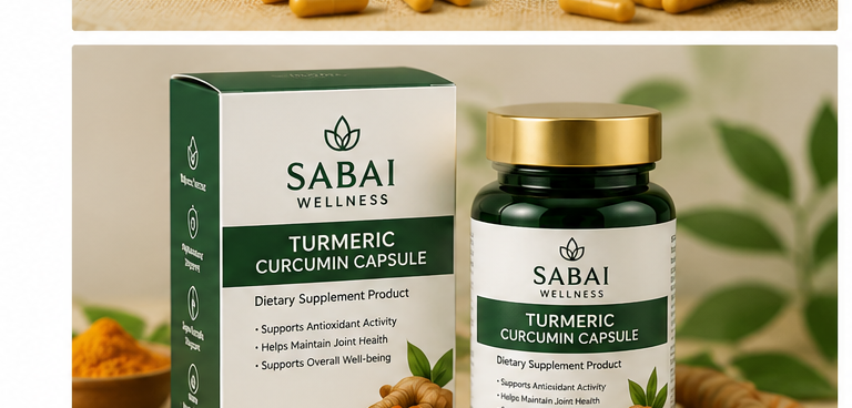 SABAI WELLNESS Turmeric Curcumin Capsule
