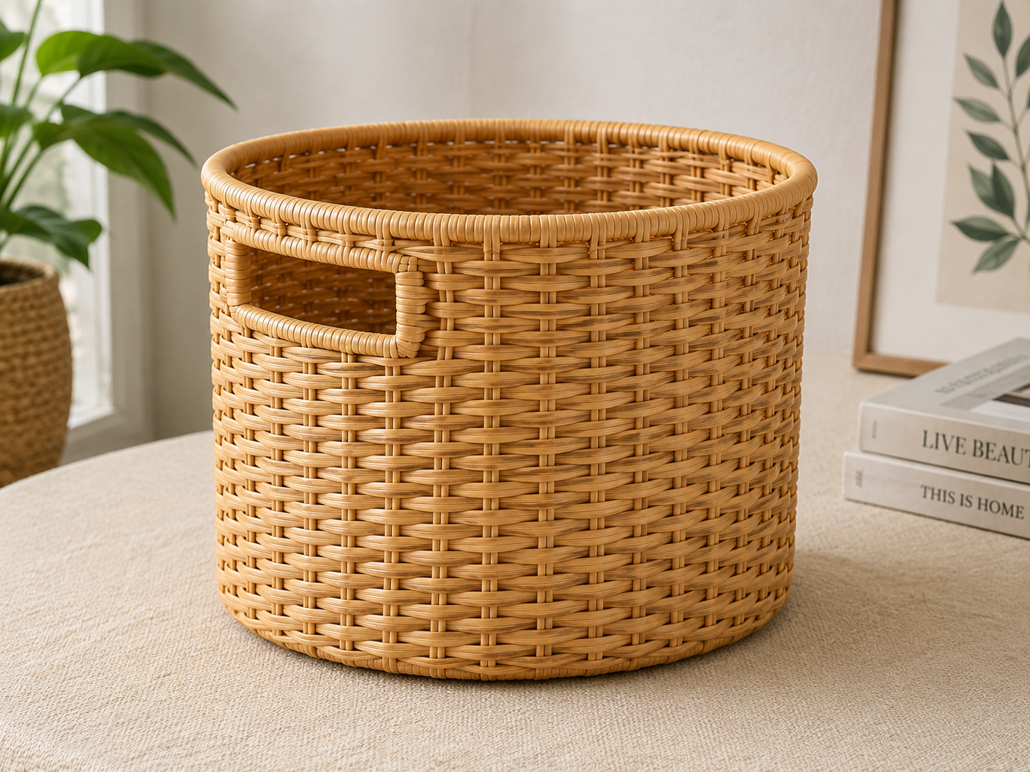 Natural Rattan Storage Basket